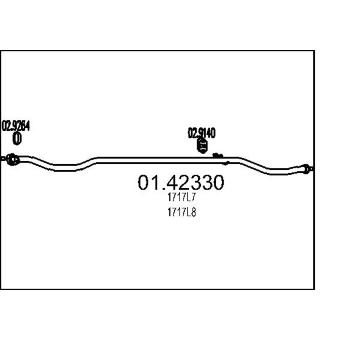 Výfuková trubka MTS 01.42330