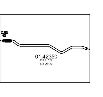 Výfuková trubka MTS 01.42350