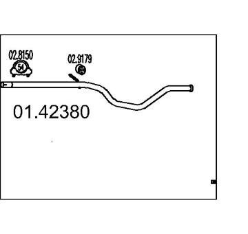Výfuková trubka MTS 01.42380
