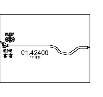 Výfuková trubka MTS 01.42400