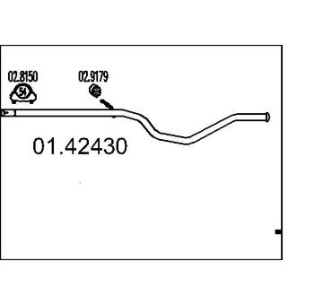 Výfuková trubka MTS 01.42430