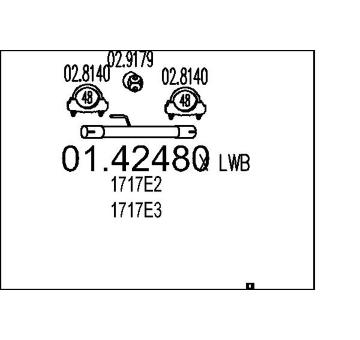 Výfuková trubka MTS 01.42480