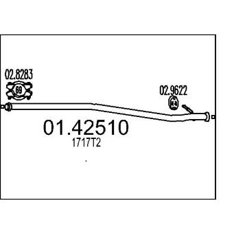 Výfuková trubka MTS 01.42510