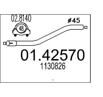 Výfuková trubka MTS 01.42570