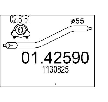 Výfuková trubka MTS 01.42590