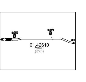 Výfuková trubka MTS 01.42610