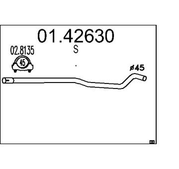 Výfuková trubka MTS 01.42630