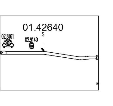 Výfuková trubka MTS 01.42640