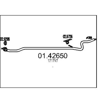Výfuková trubka MTS 01.42650