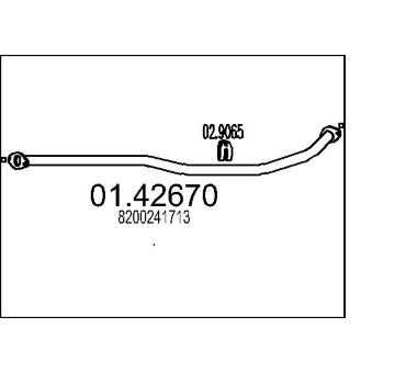 Výfuková trubka MTS 01.42670