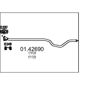 Výfuková trubka MTS 01.42690
