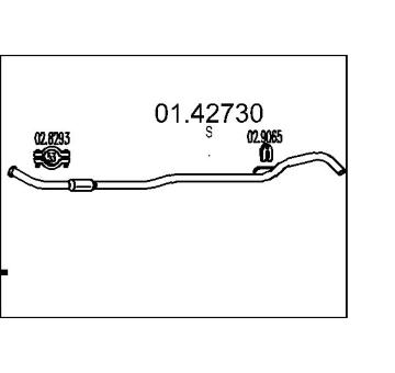 Výfuková trubka MTS 01.42730