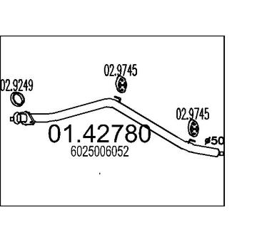 Výfuková trubka MTS 01.42780