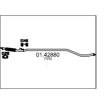 Výfuková trubka MTS 01.42880