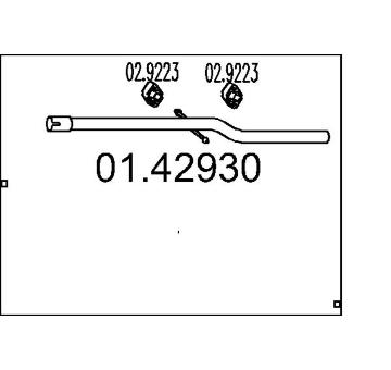 Výfuková trubka MTS 01.42930