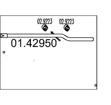 Výfuková trubka MTS 01.42950