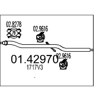 Výfuková trubka MTS 01.42970