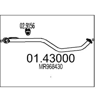 Výfuková trubka MTS 01.43000