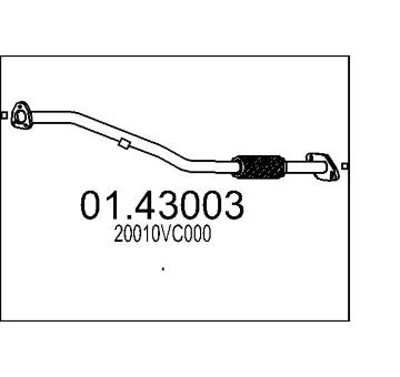 Výfuková trubka MTS 01.43003
