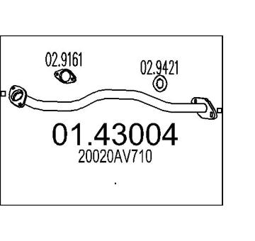 Výfuková trubka MTS 01.43004