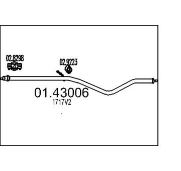 Výfuková trubka MTS 01.43006