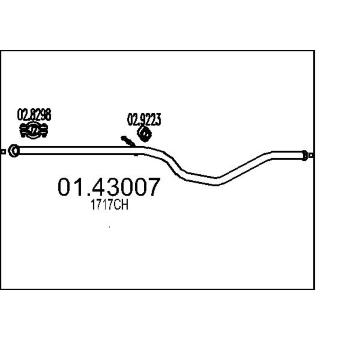 Výfuková trubka MTS 01.43007