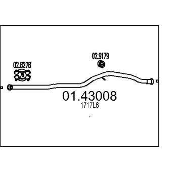 Výfuková trubka MTS 01.43008