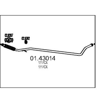 Výfuková trubka MTS 01.43014