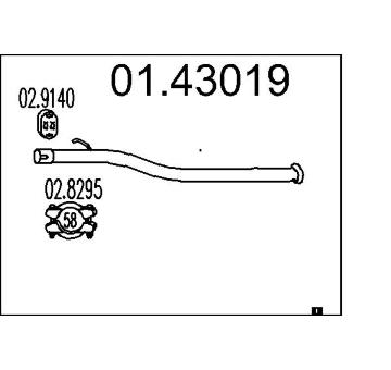 Výfuková trubka MTS 01.43019