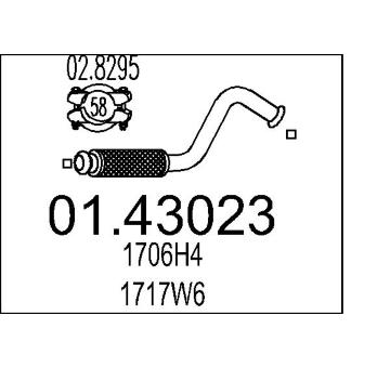 Výfuková trubka MTS 01.43023