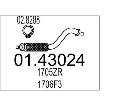 Výfuková trubka MTS 01.43024