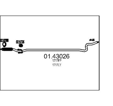 Výfuková trubka MTS 01.43026