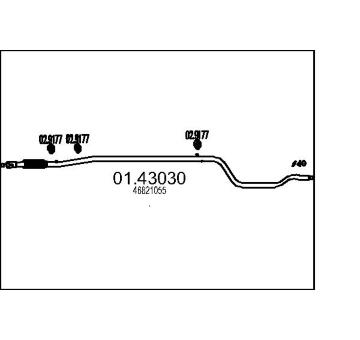Výfuková trubka MTS 01.43030