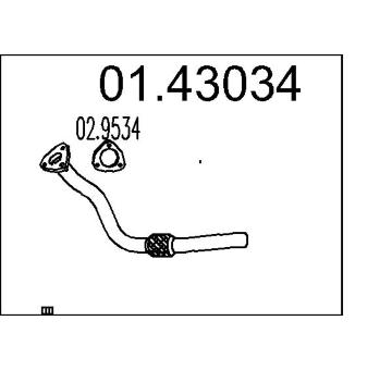 Výfuková trubka MTS 01.43034