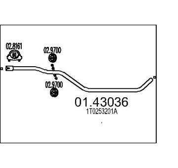 Výfuková trubka MTS 01.43036