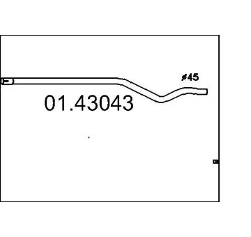 Výfuková trubka MTS 01.43043