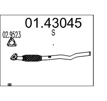 Výfuková trubka MTS 01.43045
