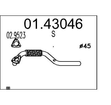 Výfuková trubka MTS 01.43046
