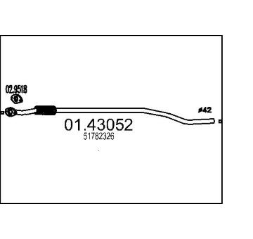 Výfuková trubka MTS 01.43052