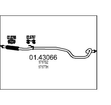 Výfuková trubka MTS 01.43066