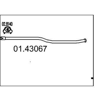 Výfuková trubka MTS 01.43067