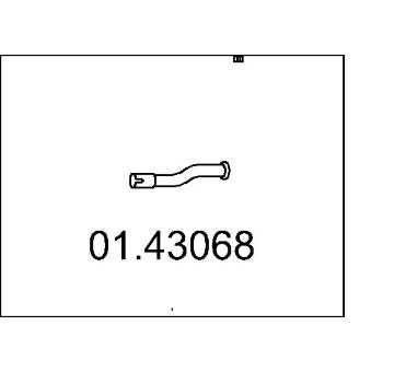 Výfuková trubka MTS 01.43068