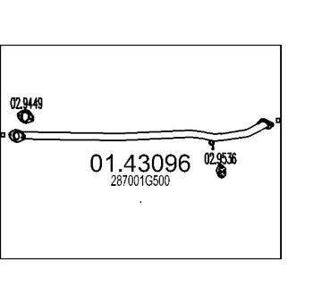 Výfuková trubka MTS 01.43096