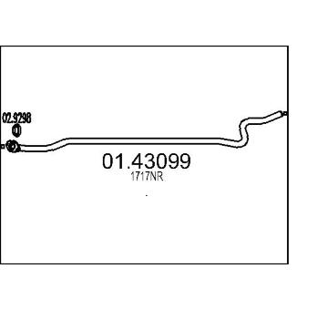 Výfuková trubka MTS 01.43099