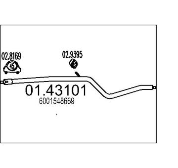 Výfuková trubka MTS 01.43101