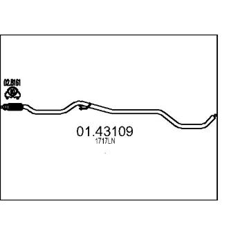 Výfuková trubka MTS 01.43109