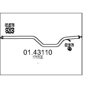 Výfuková trubka MTS 01.43110