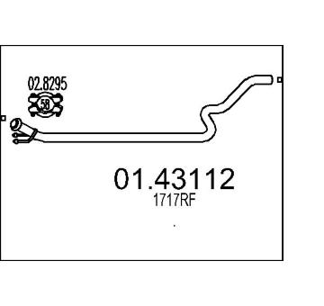 Výfuková trubka MTS 01.43112
