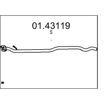 Výfuková trubka MTS 01.43119