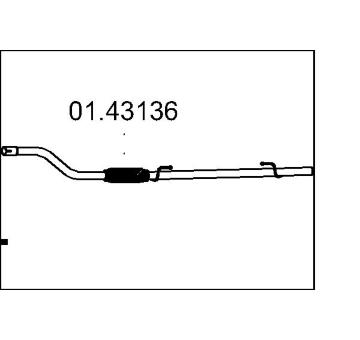 Výfuková trubka MTS 01.43136